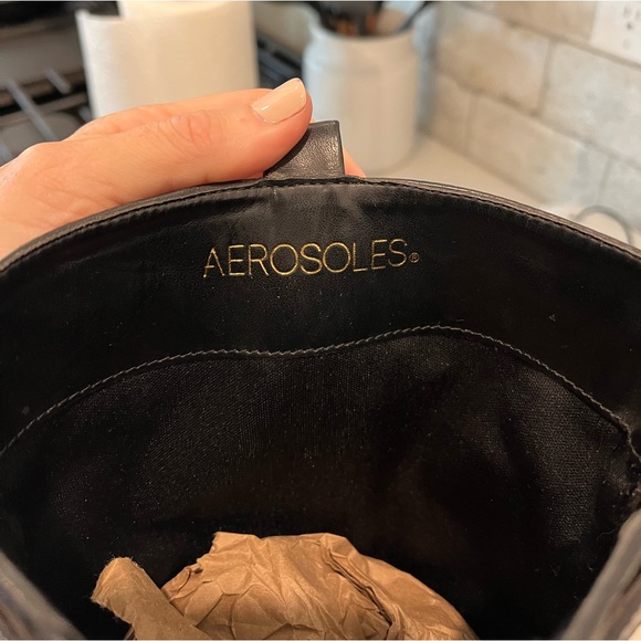 AEROSOLES Tall Black Boots, Size 8 - Picture 9 of 13